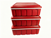 70L-3+3 Spritzgegossener Isolierbehälter RL-70L, 50% Leichter als Rotationsgeformt, Langlebige PP-Thermobox für Catering-Transport