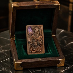 Pièce de défi commémorative personnalisée en cuivre fin .999, 1 oz, avec relief 3D du Seigneur des Enfers Hades, thème mythologie grecque antique - Product Image 5