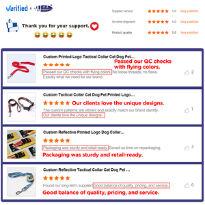 Set <span class=keywords><strong>Harnesses</strong></span> Anjing Eom yang Dipersonalisasi, Sesuaikan Logo, Tali Anjing Mewah dari Polyester Nylon Panjang dengan Logo Kustom - Product Image 6