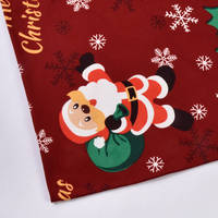 Tissu en soie de lait imprimé numériquement avec motif de Noël, pour housses de chaise en textile d'ameublement, motifs personnalisés disponibles