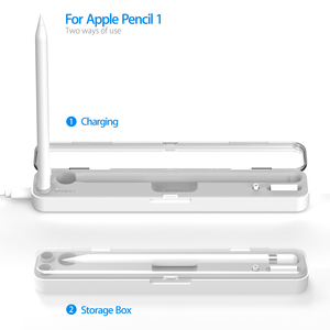 IKATAK nouveau étui de support de charge sans fil pour <span class=keywords><strong>Apple</strong></span> crayon pratique couvercle de support en plastique boîte Durable organisateur électronique - Product Image 3