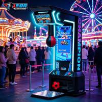 Machine de boxe à monnayeur, machine de boxe LCD, jeu de boxe interactif avec enregistrement vidéo pour salle d'arcade