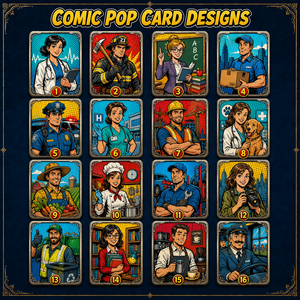 Cartes à collectionner en métal imprimées personnalisées, thème héros de tous les jours, souvenirs, cartes à échanger, cadeaux, vente en gros - Product Image 4