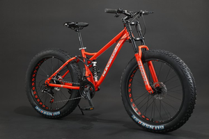 <span class=keywords><strong>26</strong></span> 27,5 29 4,0 Marco de aleación de neumáticos 21 Cable de velocidad Freno de disco MTB Mountain Fat <span class=keywords><strong>Bike</strong></span> Bicicleta de nieve - Product Image 5