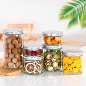 Tarro de Vidrio Transparente de Grado Alimenticio de 150ml, 200ml, 300ml, 380ml, 500ml, 730ml con Tapa de Rosca para Almacenamiento de Alimentos, Salsas, Encurtidos y Mermeladas - Product Image 1