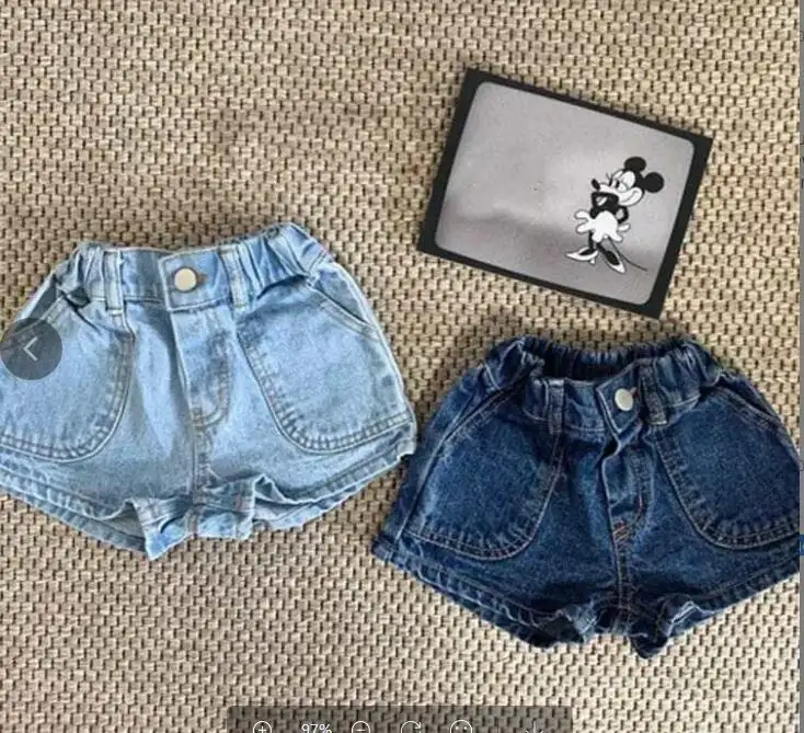 2022 atacado verão bebê menina shorts jeans jeans crianças roupas «