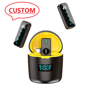 ไมโครโฟนไร้สายขนาดเล็กแบบหนีบสำหรับสอนออนไลน์ ยูทูป พอดแคสต์ ไลฟ์สตรีม ใช้งานได้กับ IOS Android โทรศัพท์มือถือ - Product Image 1