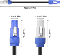 3x2,5mm Kupferleiter PVC-Isoliertes Niederspannungs-Powercon-Stromkabel für LED-Bildschirme und Bühnenbeleuchtung