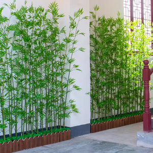 Cercas de Bambú Artificiales para Decoración de Interiores y Exteriores, Árbol de Bambú Artificial para Decoración de Centros Comerciales - Product Image 1