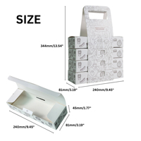 Boîte à pique-nique en papier kraft personnalisée, emballage alimentaire à emporter pour sandwichs, en-cas, boulangerie, restauration et événements en plein air