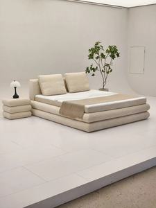 <span class=keywords><strong>Letto</strong></span> <span class=keywords><strong>Matrimoniale</strong></span> Moderno Imbottito Morbido e Confortevole, Modulare, Anti-Deformazione, <span class=keywords><strong>con</strong></span> <span class=keywords><strong>Materasso</strong></span> per Hotel e Camere da <span class=keywords><strong>Letto</strong></span> - Product Image 2