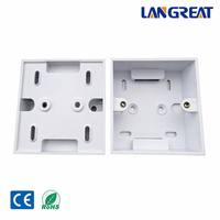 Boîtier vide 86x86mm en PVC ignifuge pour montage mural, boîte de jonction pour plaque frontale RJ45 Keystone