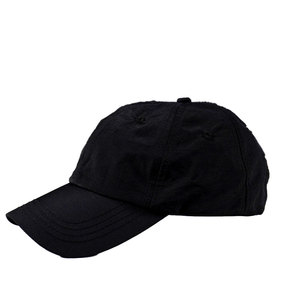 Casquette de baseball en taslon de qualité supérieure, imperméable, noire, style décontracté chic, vente en gros - Product Image 2