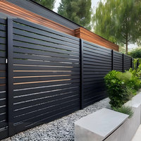Clôture en lattes d'aluminium, panneaux de clôture blanche pour jardin moderne, montage facile, résistant à la corrosion, design personnalisé