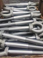 Tornillos de Ojo de Gato de Acero Inoxidable 304 al por Mayor de Fábrica, Cabeza Plana, Estándar ISO, Acabado en Zinc, Rosca M12, Clase 10, Arandelas y Tuercas