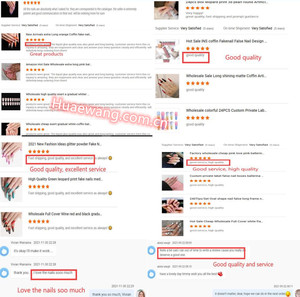 <span class=keywords><strong>Faux</strong></span> ongles français longs en forme de cercueil, de Style luxueux, à presser sur les ongles artificiels avec strass papillon - Product Image 6