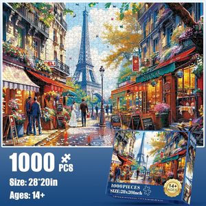 <span class=keywords><strong>Puzzle</strong></span> da 1000 Pezzi in Cartone per Adulti, Tema Città, Personalizzabile con Arte su Misura, per Alleviare lo Stress e Allenare la Memoria - Product Image 1