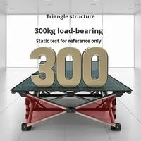 Lit simple pliable en alliage de fer doublement renforcé avec un simple inclinable pour adultes, à utiliser à la maison, au bureau et en camping