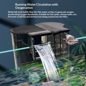 Filtro per <span class=keywords><strong>Acquario</strong></span> Premium Silenzioso ed Ecologico con Flusso Regolabile, Rimozione Pellicola Oleosa, Modalità Operativa Intelligente, Senza Attrezzi, per Esterni/Bagno - Product Image 2