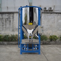 Verticale in acciaio inox plastica silo di miscelazione con riscaldatore di essiccazione per la linea di produzione di granulazione di plastica