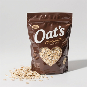 Sachets d'emballage personnalisés pour barre d'<span class=keywords><strong>avoine</strong></span> et céréales pour petit déjeuner Sachet de thé à l'<span class=keywords><strong>avoine</strong></span> debout Ziplock en grains naturels avec sucre de <span class=keywords><strong>coco</strong></span> et cacao en poudre - Product Image 3