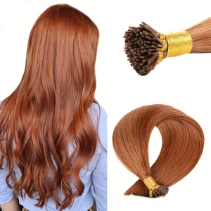 # Extensions de cheveux en kératine 30 I-Tip, 100% cheveux humains naturels, vierges Remy, cuticules alignées, double tirage - Product Image 1