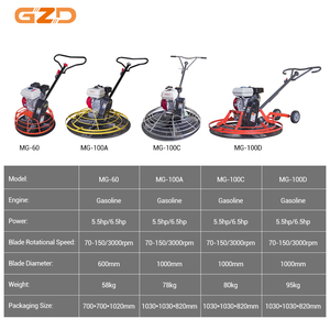 GZD Hochwertige 1000mm Beton hubschrauber Float <span class=keywords><strong>Power</strong></span> Kelle Maschine Benzin Beton Polieren <span class=keywords><strong>Power</strong></span> Kelle - Product Image 4