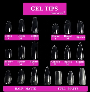 Gel x lời khuyên thiết lập với UV LED Đèn tập tin Gel keo Nail mở rộng đầy đủ Bìa Nail Mẹo mềm Gel Nail Extension tip Kit - Product Image 5