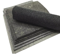 Feutre en laine gris naturel en gros, haute densité, pour polissage et isolation thermique et phonique