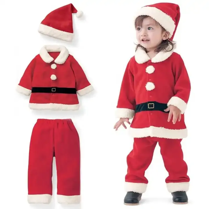 Neuzugang Outfit Babykleidung Kinder Cosplay Weihnachtsmann Kinderkostüme Neujahrsanzug Weihnachten