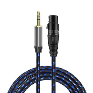 Cable <span class=keywords><strong>XLR</strong></span> a 3,5mm hembra desequilibrada <span class=keywords><strong>XLR</strong></span> a Mini Conector estéreo de 1/8 pulgadas Cable de micrófono auxiliar Cable de micrófono - Product Image 1