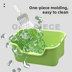 Caja de arena extra grande de plástico semicerrada para gatos, a prueba de salpicaduras, a prueba de olores, para uso doméstico, para <span class=keywords><strong>Amazon</strong></span> Cross-Border - Product Image 4