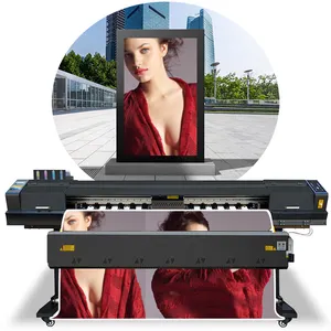 Impresora de inyección de tinta de gran formato, 1,6 m, 1,8 m, 3,2 m, impresora solvente ecológica i3200 DX5 XP600 para póster, lona, vinilo