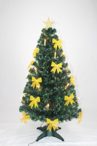 <span class=keywords><strong>Albero</strong></span> <span class=keywords><strong>di</strong></span> <span class=keywords><strong>Natale</strong></span> in Fibra Ottica Verde Pre-Illuminato <span class=keywords><strong>di</strong></span> Alta Qualità 2-2,5 Piedi con Stella in Cima, Candela a Farfalla e Luci LED Cambia Colore a Batteria - Product Image 3