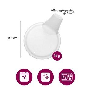 ORNAMIN Spouted lid with small opening - Controlled Flow Drinking Aid Adaptive Cup Attachment - Product Image 2