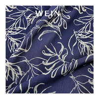 WI-B05 Fabrik Großhandel Eleganter Stil Digitaldruck Stoff 100% Polyester Crinkle Chiffon Stoff Für Kleid