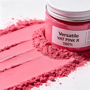สีแดงวีเอท <span class=keywords><strong>1</strong></span> ประสิทธิภาพสูง (VAT Pink R) สำหรับสิ่งทอ เครื่องสำอาง และพลาสติก ช่วยเพิ่มการกระจายตัวของสี - Product Image 2
