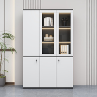Mobilier de bureau moderne et luxueux Classeur classique en bois avec portes pour l'école