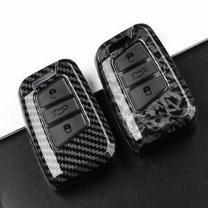 ABS in fibra di carbonio custodia chiave per auto Fob per Volkswagen VW Tiguan MK2 Magotan Passat B8 CC per <span class=keywords><strong>Skoda</strong></span> superba A7 <span class=keywords><strong>accessori</strong></span> - Product Image 4