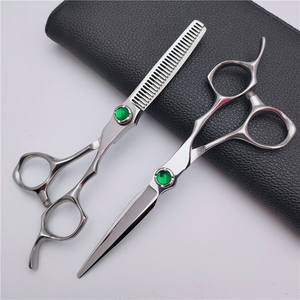 Ciseaux à cheveux personnalisables, ciseaux à effiler de 6,0 pouces, 30 dents, acier inoxydable 440C, ciseaux plats pour droitiers - Product Image 1