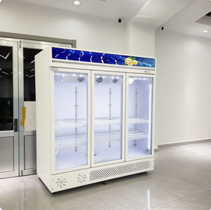 Congélateur vertical commercial 1100L à 3 portes, vitrine réfrigérée pour supermarché, vente chaude - Product Image 2