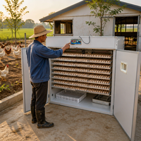Incubateur et équipement d'éclosion de poulets entièrement automatiques professionnels 4224 œufs