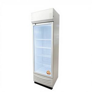 ثلاجة بيرة تجارية عمودية من بوتشو بباب زجاجي واحد وتحكم رقمي في درجة الحرارة ورفوف قابلة للتعديل وكفاءة طاقة A++ - Product Image 1