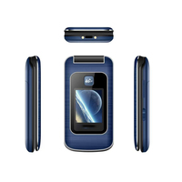 Teléfono con tapa 4G LTE Android 11 con pantalla táctil Dispositivo Android inteligente de doble pantalla en francés, alemán, español, inglés
