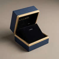 Boîtes d'emballage personnalisées de luxe avec logo en feuille d'or pour montre, boîtes imprimées sur mesure pour cadeau d'anniversaire