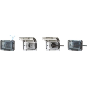 4BOX largo 4b. W01.015 Presa di corrente Schuko Bivalente Bianco Presa Completa Per Scatola Da Incasso Tipo 503 nominale 16A IP54 - Product Image 4