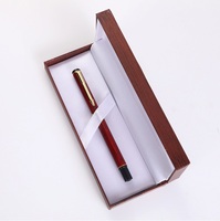Bolígrafo de Sándalo al por Mayor con Tapa Abatible, Caja de Regalo, Impresión de Logotipo, Bolígrafo de Oficina, Bolígrafo de Firma