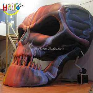 Customized <strong>Giant</strong> Halloween Decorations <strong>Giant</strong> <strong>Scary</strong> Inflatable Halloween Skull <strong>Mask</strong> - Product Image 4