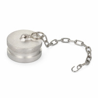 Raccord de tuyau Camlock en aluminium avec bouchon anti-poussière et chaîne DN50 DN65 à connexion rapide pour la lutte contre l'incendie