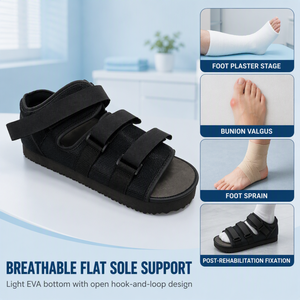 Zapatos Médicos para Diabéticos con Pies Hinchados, Zapatos Postoperatorios de Malla para Férula de <span class=keywords><strong>Pie</strong></span>, Zapatos Ortopédicos Universales de Rehabilitación - Product Image 1